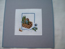 Kreuzstich Stickbild Blumen