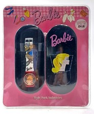 Vintage 90er Jahre Barbie Armbanduhr / Watch mit Case / Hyde Park Industries