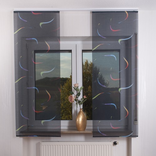 2er set schiebegardine - set,