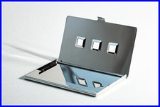 Sehr schönes modernes MONTBLANC Accessoires Steel Visitenkarten Etui