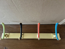 alt Garderobe Hutablage Kleiderhacken Wandgarderobe Vintage  Mid-Century