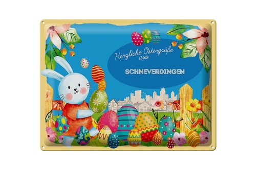 Blechschild ostern - blechschild,