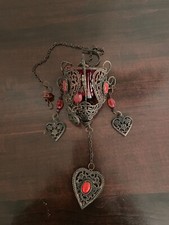 Hänge Lampe Orient mit Herzen 32 cm für Teelicht