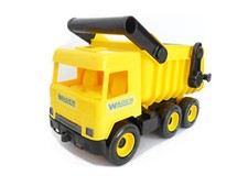 Wader Baustellenfahrzeug Muldenkipper, kippbar mit Klappe,  ca. 36 cm