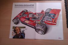 Poster Martini Brabham Alfa Romeo BT 45 B.  Hans-Joachim Stuck. 54 cm x 40 cm. 
