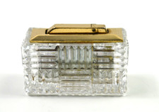 Tischfeuerzeug Gasfeuerzeug aus Kristall Glas Feuerzeug Lighter 9509