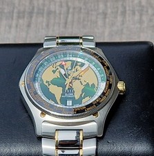 Ebel 1911 globe gmt worldtimer - ebel,