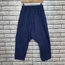 ICHI Leinen Weite Hose Denim
