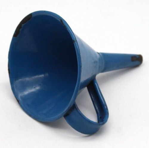 Antiker blauer emaille - blauer,