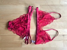 2 tlg Dessous Set Paket BH & Slip Gr. XL rot NEU