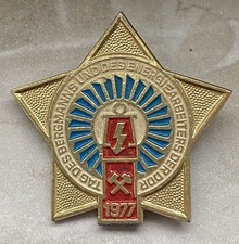 Abzeichen tag des bergmanns - abzeichen,