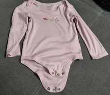 Violetter Kinder langarm Body Größe 98/104 (Lily&Dan)