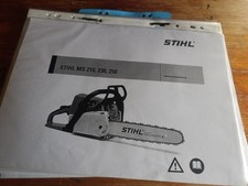 Stihl  MS 210,230,250 Kettensäge Anleitung für Stihl Motorsäge 