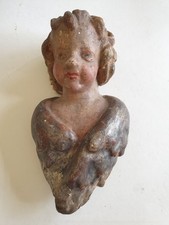 Puttenkopf, ca. 1700 - 1750, Lindenholz geschnitzt, gefasst, barock,