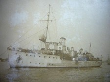 46) Postkarte Fotokarte Kaiserliche Marine - SMS DELPHIN - Kanonenboot