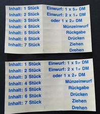 Werbe-Aufkleber Automaten