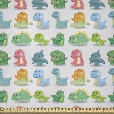 Jurassic Microfaser Stoff als Meterware Dinosaurier Wild Beast