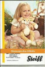 Katalog Steiff Momente des Glücks Frühling/Sommer 2013 Stofftiere Teddybären