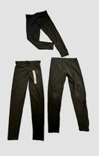 3 Damen Leggings Hosen schwarz