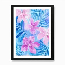 Aquarell Tropisch Blumenmuster