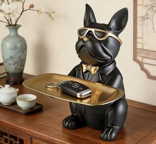 Bulldogge tablett figur - tablett, –