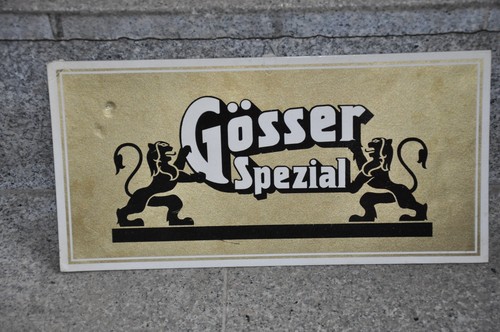 Altes brauereischild gösser - brauereischild,