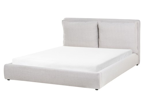 Wasserbett stoff hellgrau mit - wasserbett,
