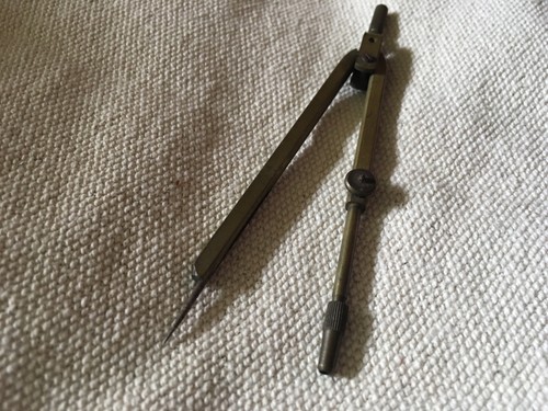Antiker messing zirkel - antiker, |
