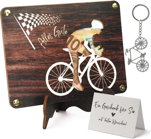 Geldgeschenk fahrrad holz - geldgeschenk,