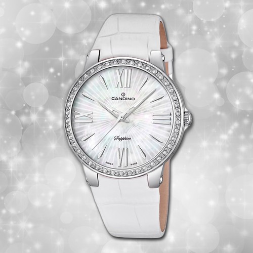Armband uhr leder - leder, weiß