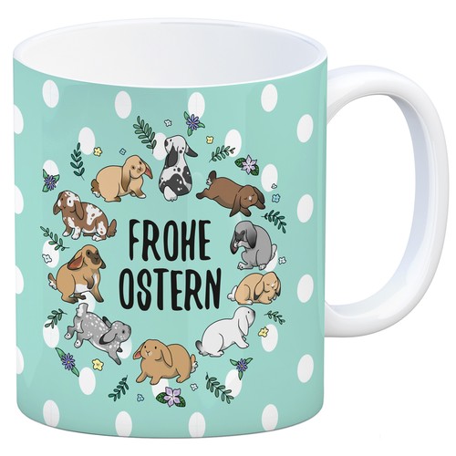 Frohe ostern kaffeebecher - frohe,