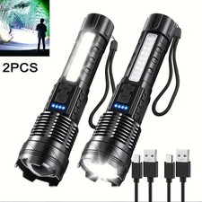 Extrem Hell Taschenlampe 99000000LM Taktische Polizei Aufladbar LED Fackel AKKU