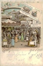 Ansichtskarte Jahrmarkt 1898