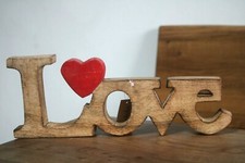 Holzaufsteller love massiv - holzaufsteller, "love"