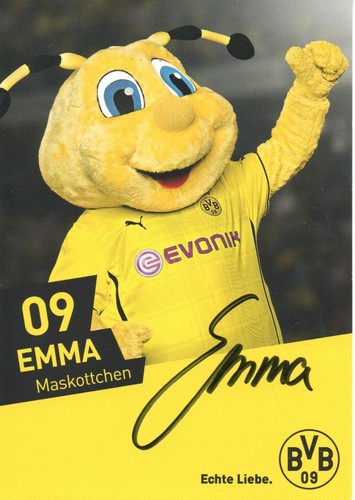 Autogramm maskottchen emma - autogramm,