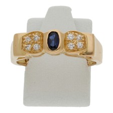 Saphir ring 875 karat - 875/, gold