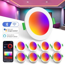 68mm LED WIFI Einbaustrahler Smart RGB+CCT 6W Dimmbar Bad Decken Spot Alexa
