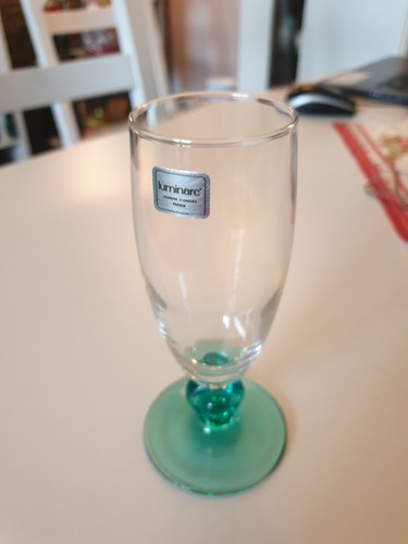 Sektgläser grüner stiel - 6, sektgläser,