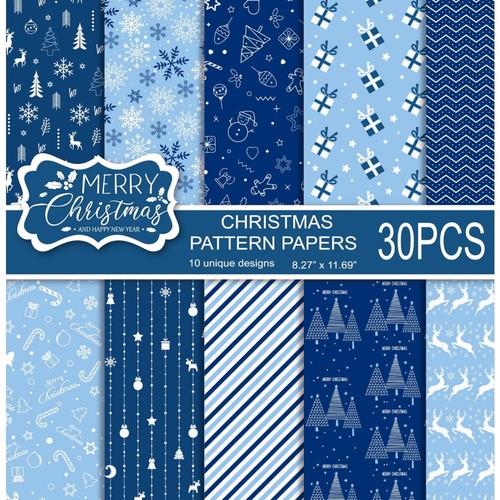 Weihnachtsmusterpapier set - weihnachtsmusterpapier,