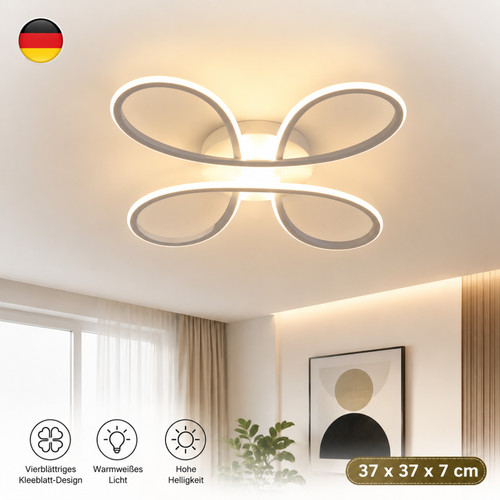 Deckenlampe vierblättriges - deckenlampe,