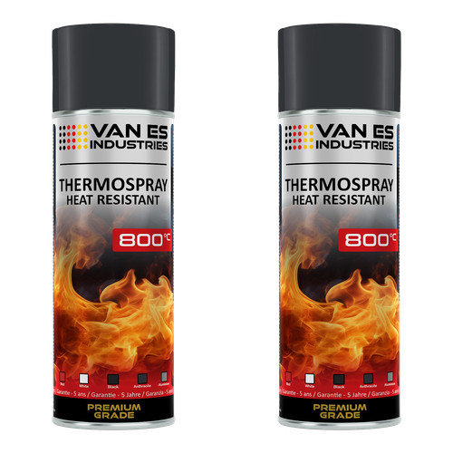 Ofenlack 800 anthrazit 2x - 800°c,