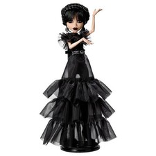 Monster High Wednesday Sammelpuppe, Rave’N Wednesday in schwarzem Kleid, insp...