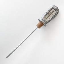 Weinthermometer aus Zinn 29cm