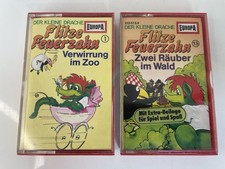 2 Stück Flitze Feuerzahn Hörspiel Kassetten, Mc, Nr.1+13