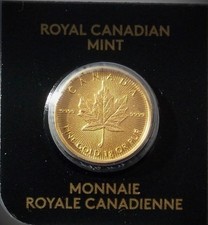Royal Canadian Mint Maple Leaf - Gold - 1 Gramm 999.9 mit Rechnung