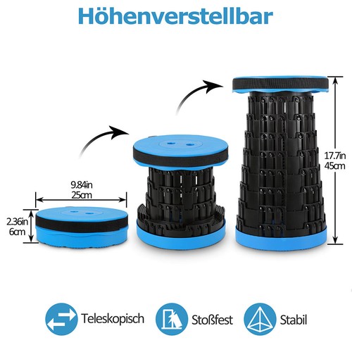 Tragbarer klappstuhl - 1/2x,