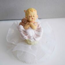 Mädchen Tortendeko / Tortenaufsatz/Tischdeko Taufe, Baby mit Tüll sehr schon