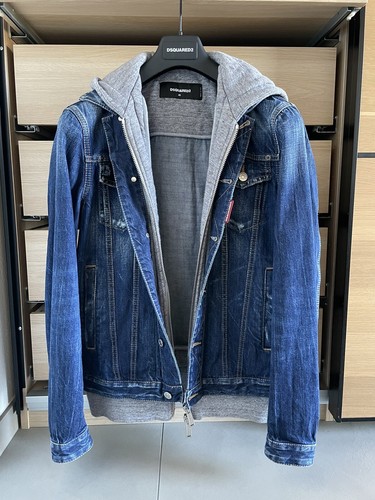 Jeansjacke kapuze dsquared2 - jeansjacke,