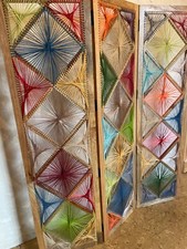 wunderschöner Paravent Höhe 1,83 3 teilig Gesamtbreite 1,56