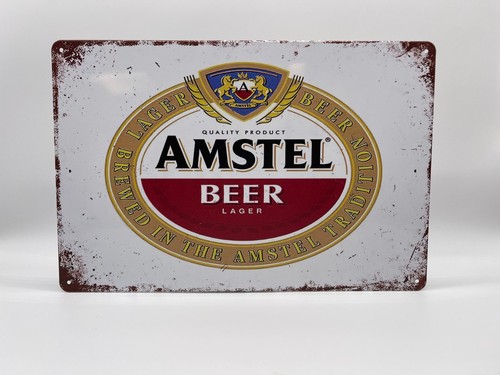Blechschild amstel beer - blechschild,
